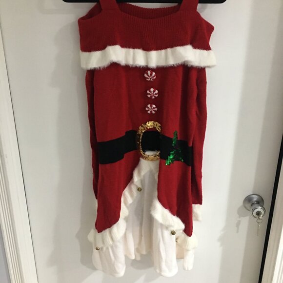 Cute Holiday Christmas Mrs. Clause Sweater Dress! - Picture 4 of 7